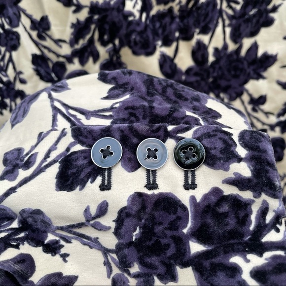 Tory Burch Dayton Flocked Floral Velvet Blazer - Picture 9 of 14